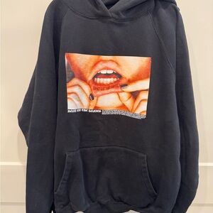 Black Graphic Hoodie Sweatshirt - Unisex